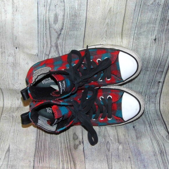 CONVERSE Chuck Taylor All Star High Woolrich Sneakers Womens 8.5 - Picture 6 of 8